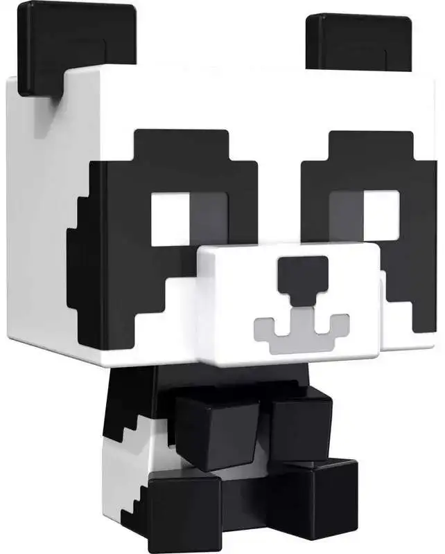 Minecraft Mob Head Minis Panda 3.25 Mini Figure Mattel Toys - ToyWiz
