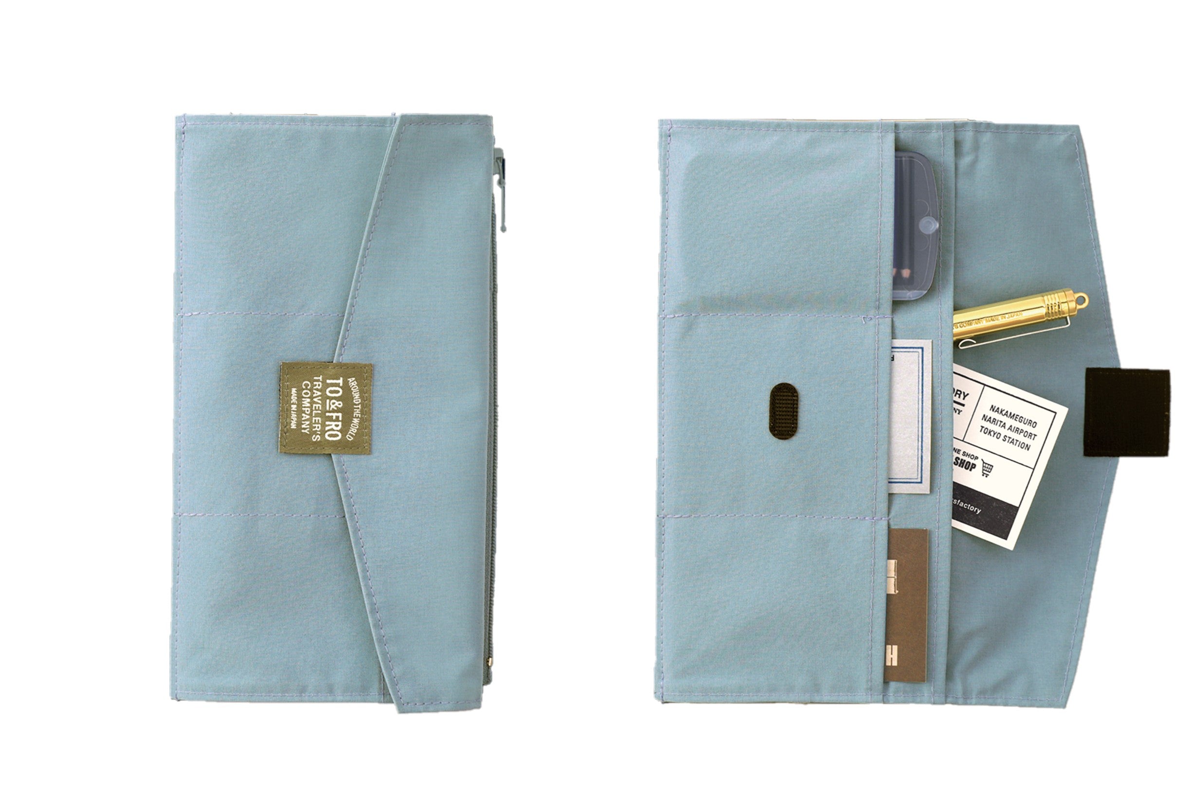 ZIPPER CASE traveler`s note size 【TRAVELER'S COMPANY×TO&FRO