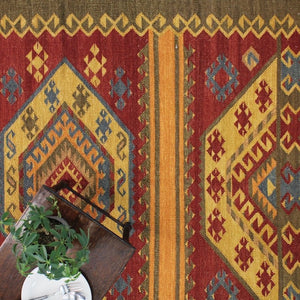 レッド/オレンジ系のヴィンテージ風ラグ– Tagged 