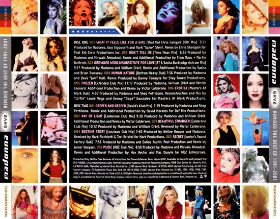GHV2 Remixed: The Best Of 1991-2001 « Today In Madonna History