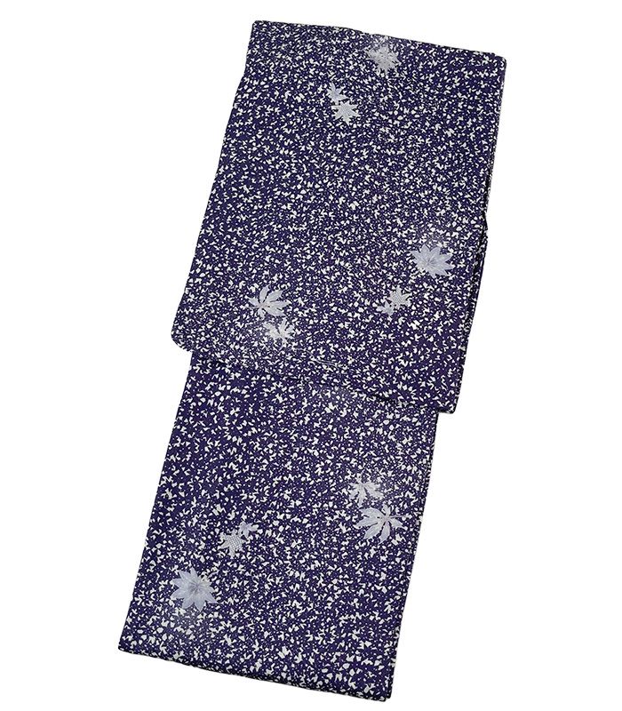 お仕立済み・単衣】バチ衿ミシン仕立済 セオαおめかし小紋（楓：紺