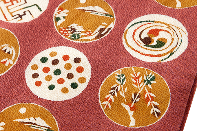 人間国宝 芹沢銈介作 型絵染 縮緬地九寸名古屋帯 | 特選きものコレクション