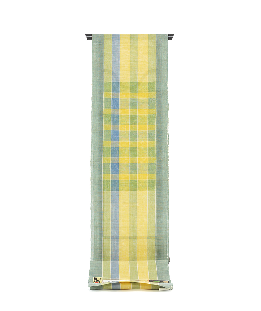 人間国宝 新垣幸子作 八重山上布 九寸名古屋帯地 未仕立て品 | 特選