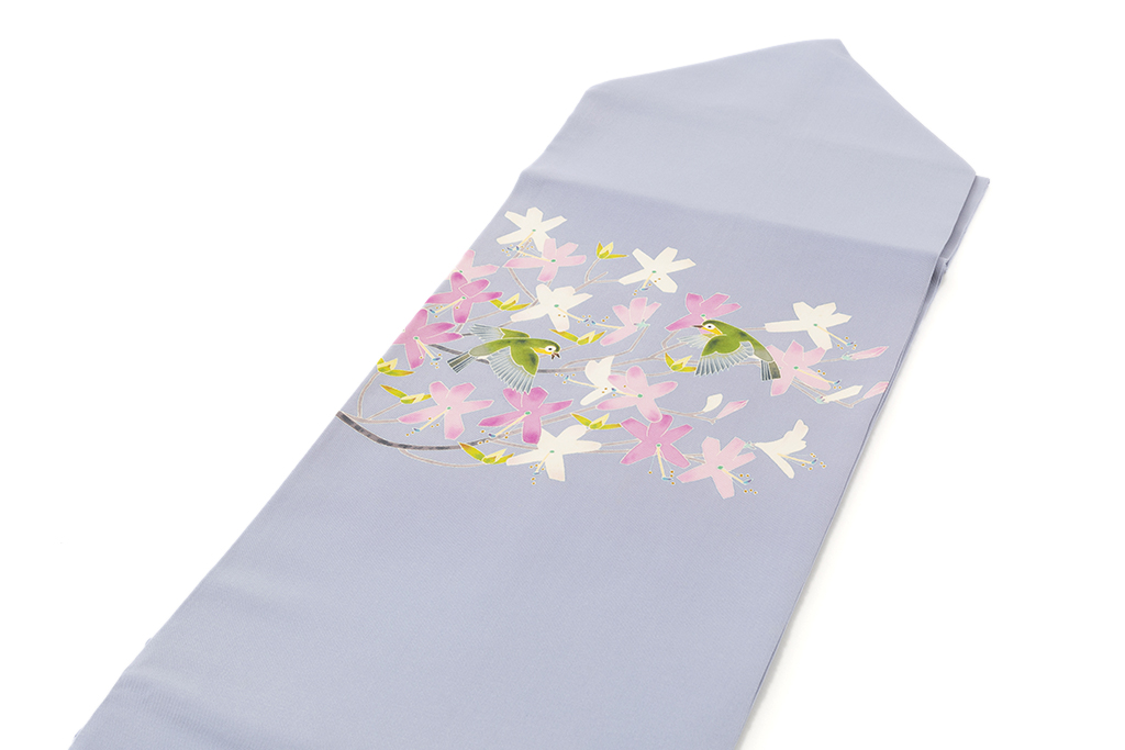 百貫華峰作 本加賀友禅 塩瀬九寸名古屋帯 | 特選きものコレクション