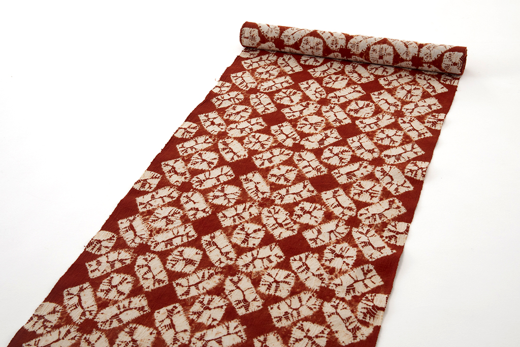 草紫堂製 南部茜染 綿九寸名古屋帯地 未仕立て品 | 特選きものコレクション