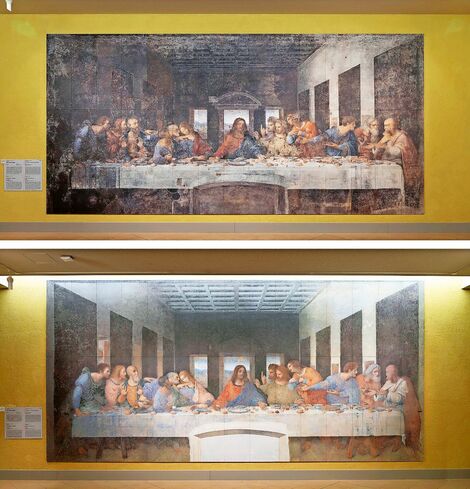 名画探検隊⑦ 修復前後の「最後の晩餐」 構図と人物描写を探究｜文化