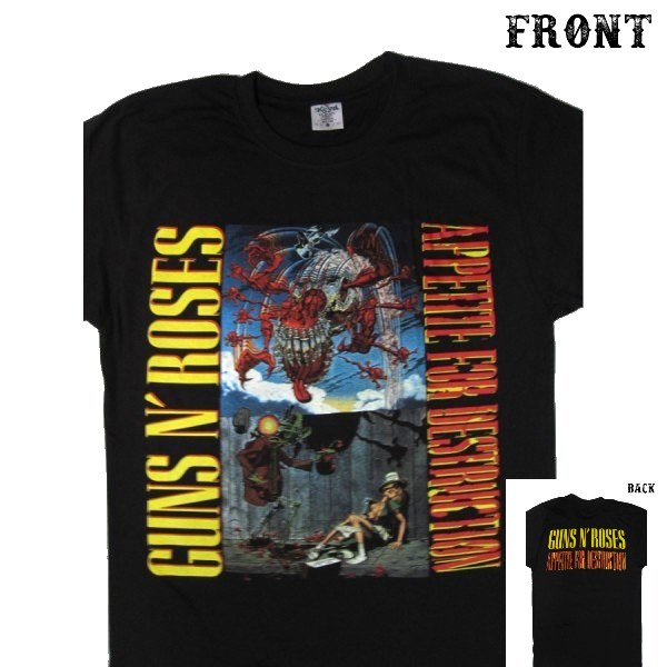 Guns N'Roses】ロックTシャツ メンズ バンドTシャツ メンズ Guns N