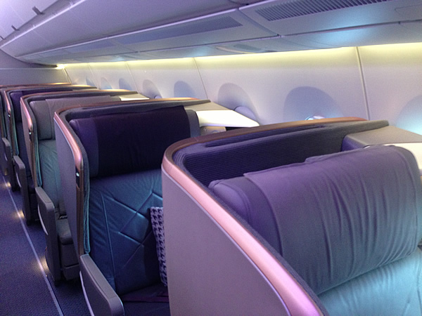 ファースト並みのシート] 解説A350ビジネスクラス（シンガポール航空）