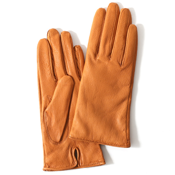 東京ヒマワリ / KURODA(クロダ) 鹿革 レディース 手袋 キャメル