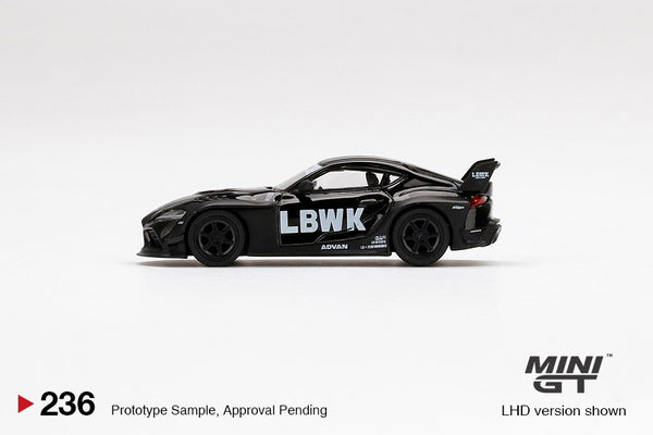 MINI GT 1/64 LB WORKS Toyota GR Supra Glossy Black + Matt Black