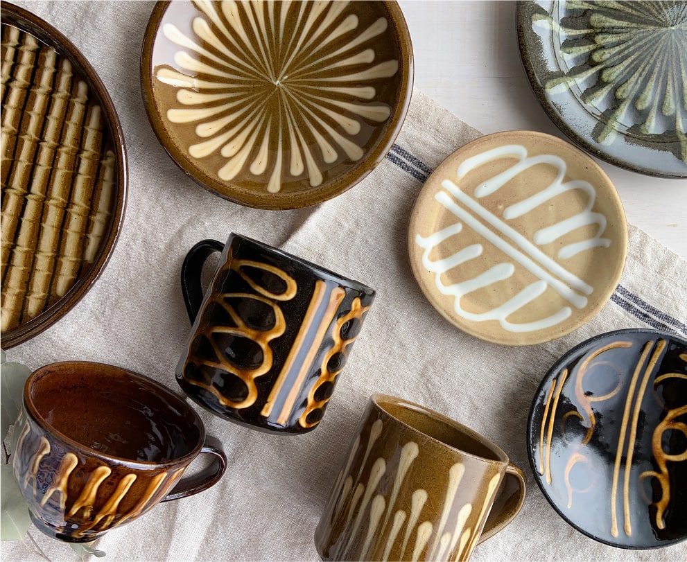 スリップウェア | 土岐市美濃焼公式ブランドサイト｜TOKI MINOYAKI