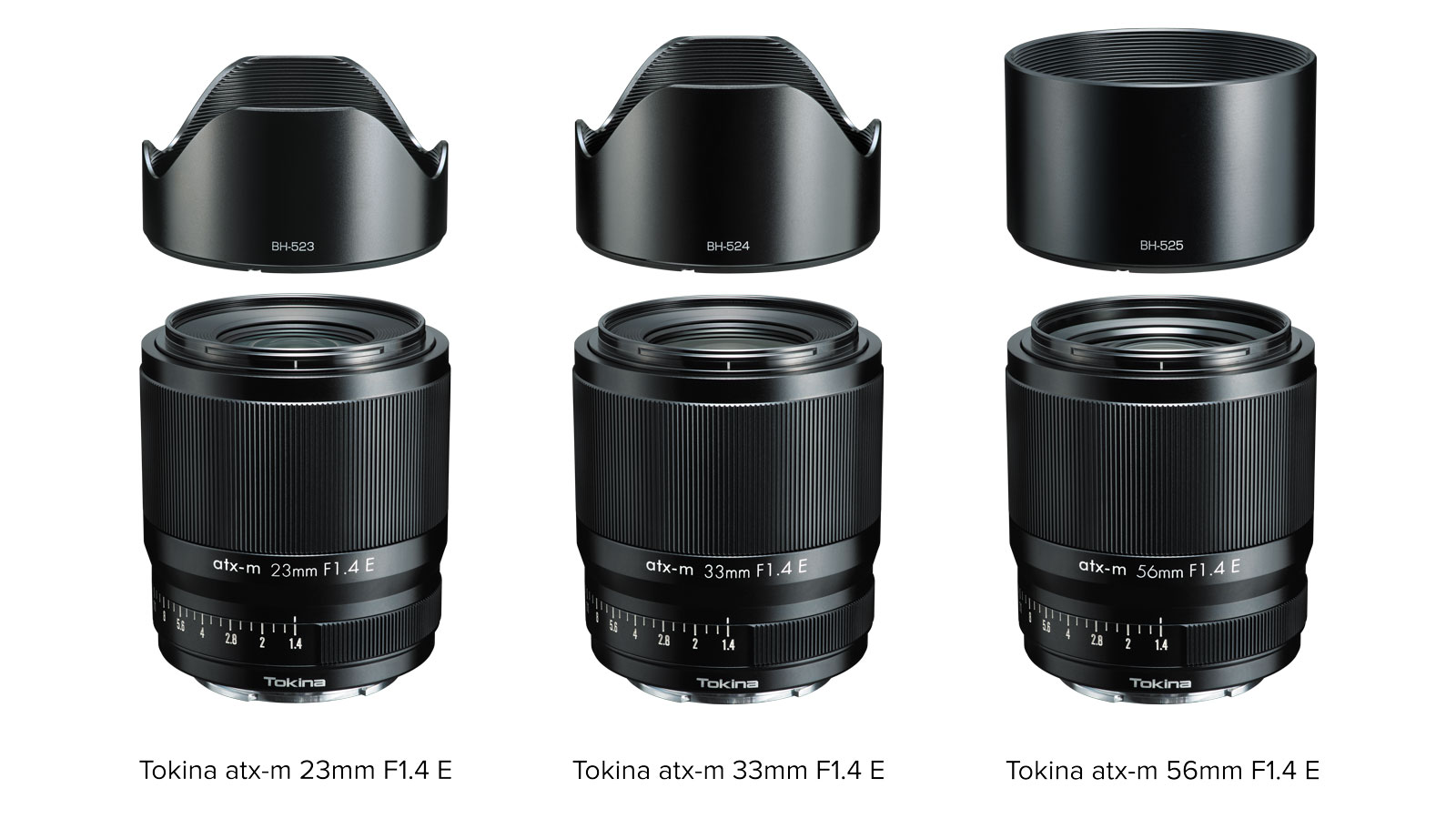 Tokina - Tokina atx-m 23mm F1.4 E, atx-m 33mm F1.4 E, atx-m 56mm