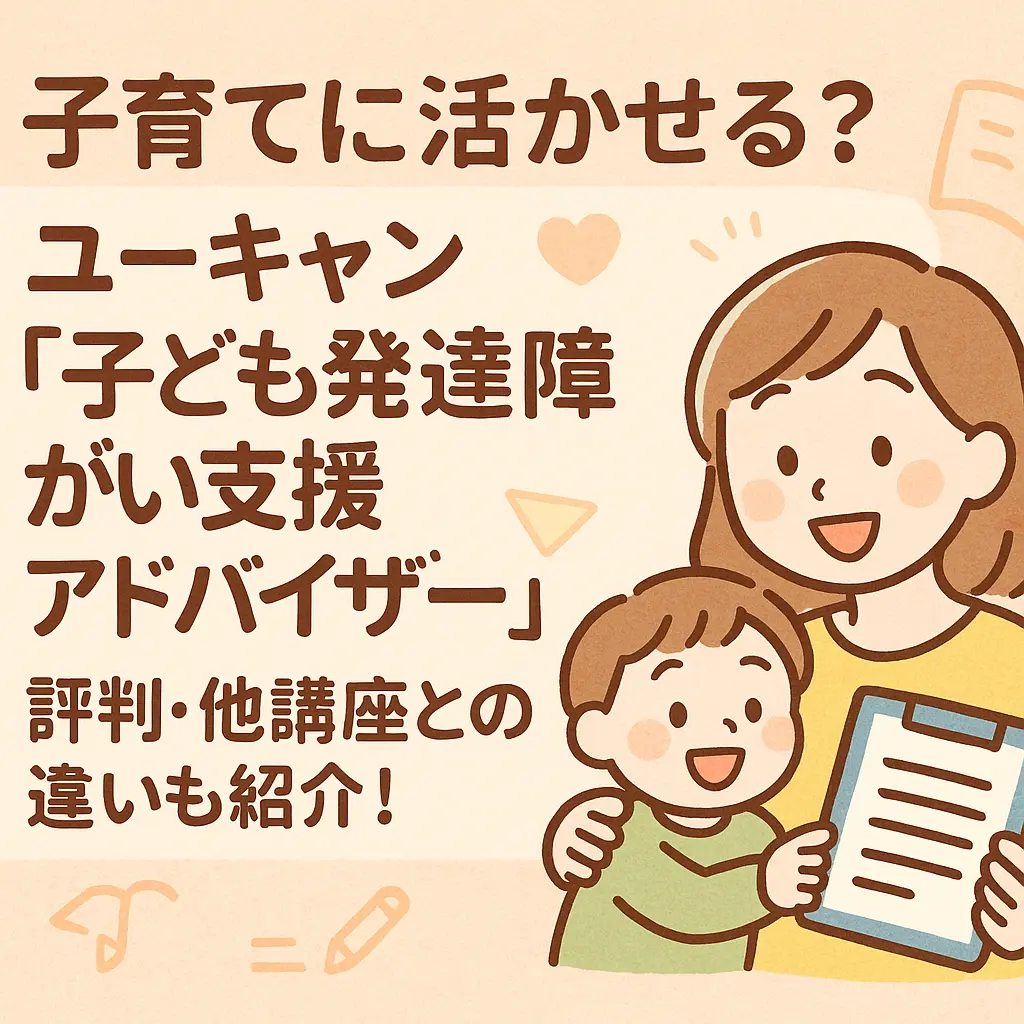 ユーキャン「子ども発達障がい支援アドバイザー」は子育てに役立つ