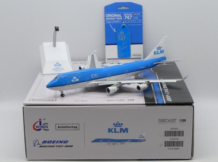 JC Wings 747-400 KLMオランダ航空 100 PH-BFG 1/200 [XX20345]