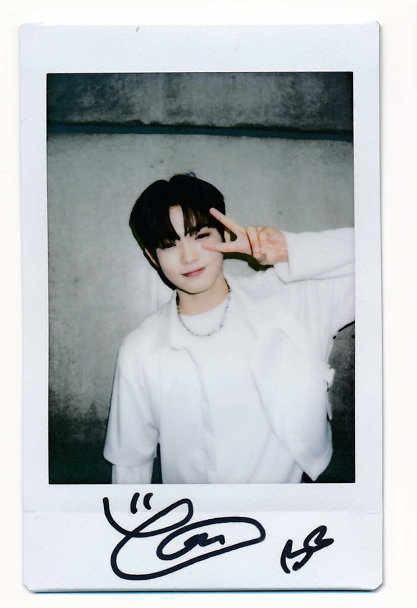 TREASURE ジフン 直筆サイン入りポラ TREASURE ジフン 直筆サイン入り