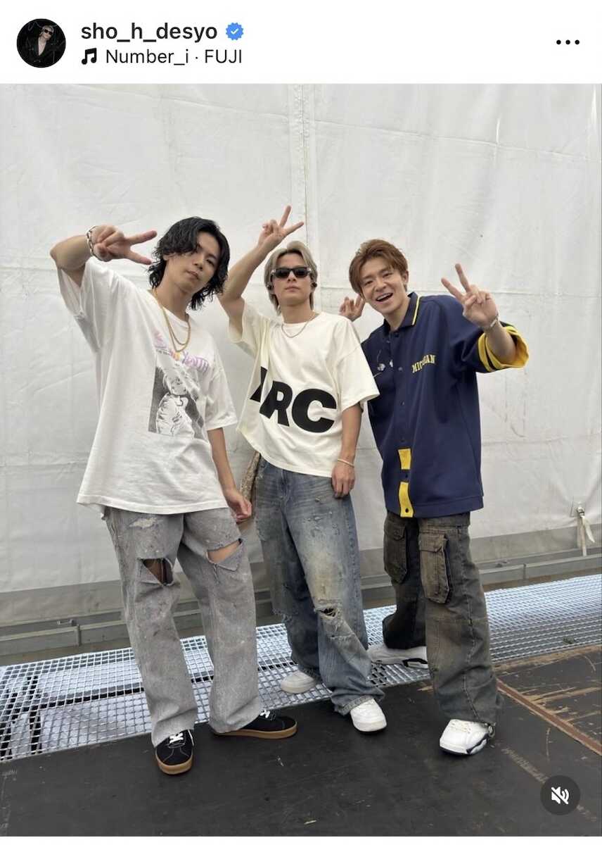 Number_i平野紫耀 「最高でした!」ロッキンオフショットをインスタで