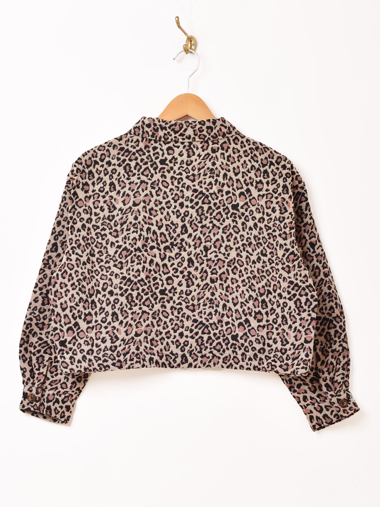 Meridian レオパード柄 クロップド ゴブラン織りジャケット – 古着屋