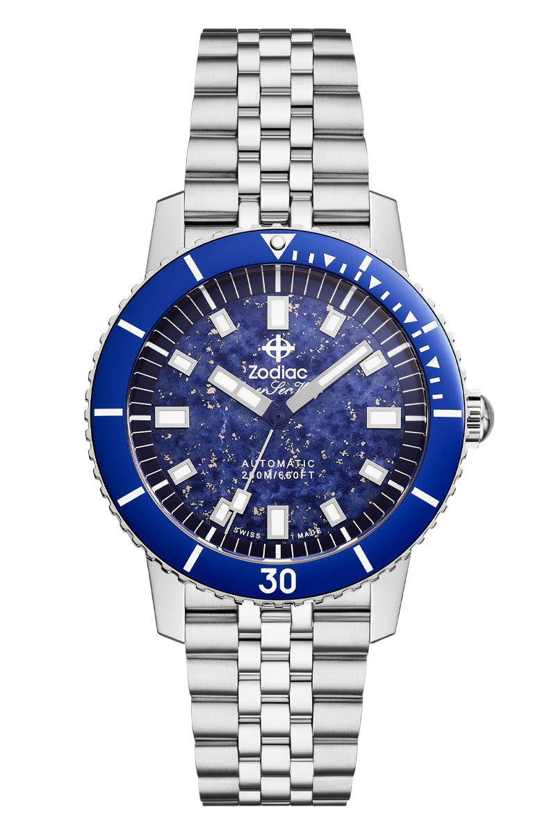 Zodiac 'Stone Wolf' Compression Lapis Lazuli ZO9312 – Topper Fine