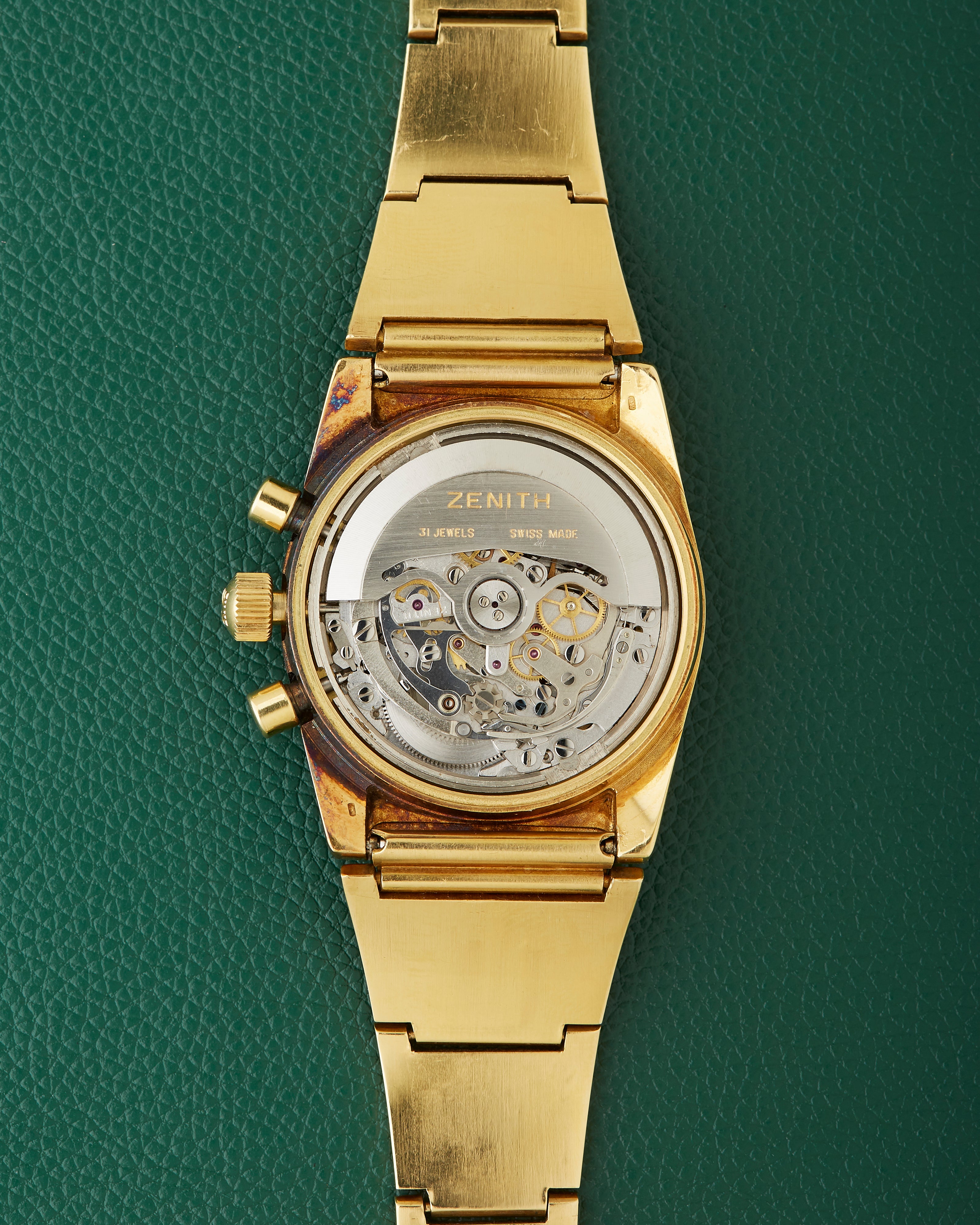 Zenith El Primero G7813 Lobster Bracelet 18k Gold – Tortoise Watches