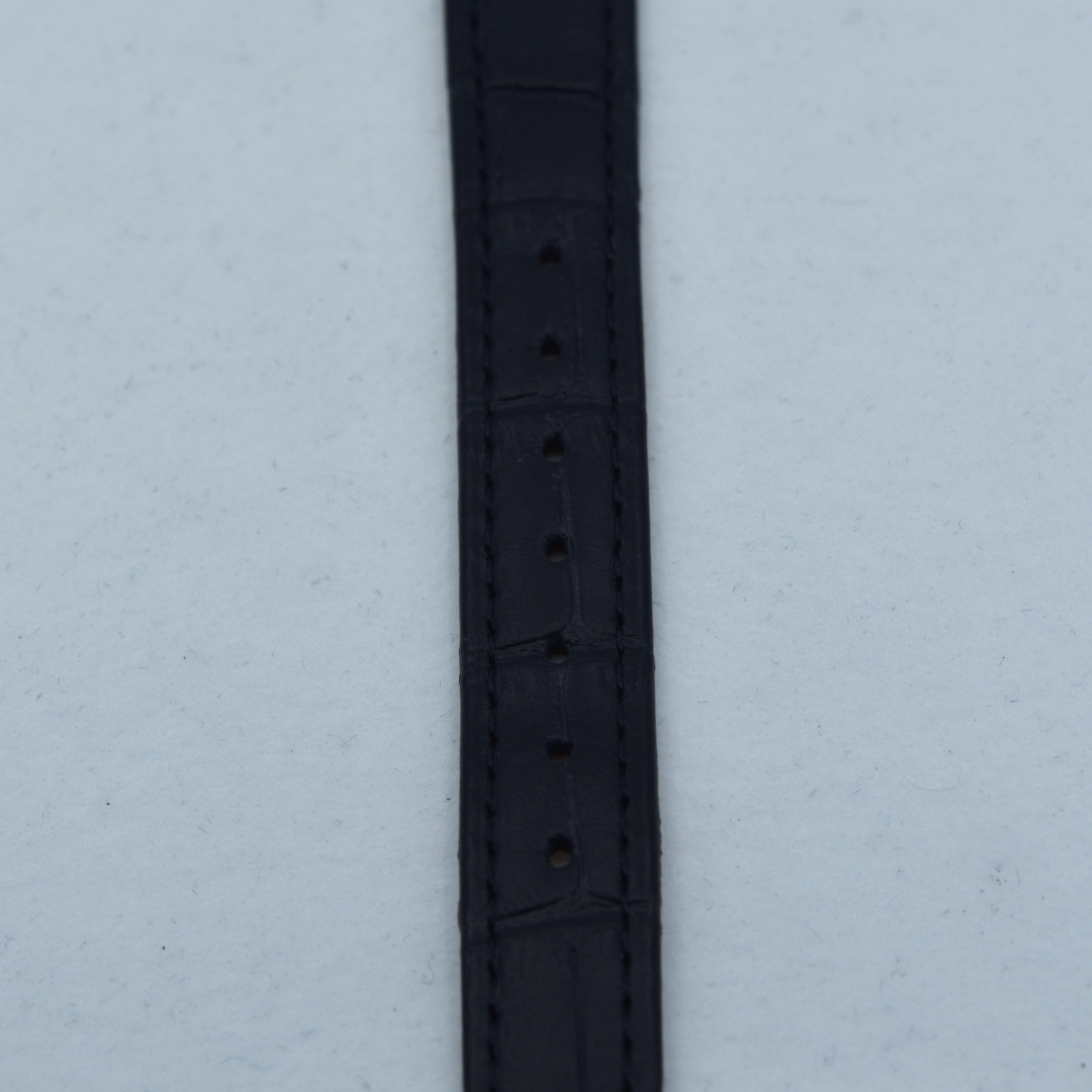 claude bernard クロードベルナール 腕時計 黒革ベルト スクエア型