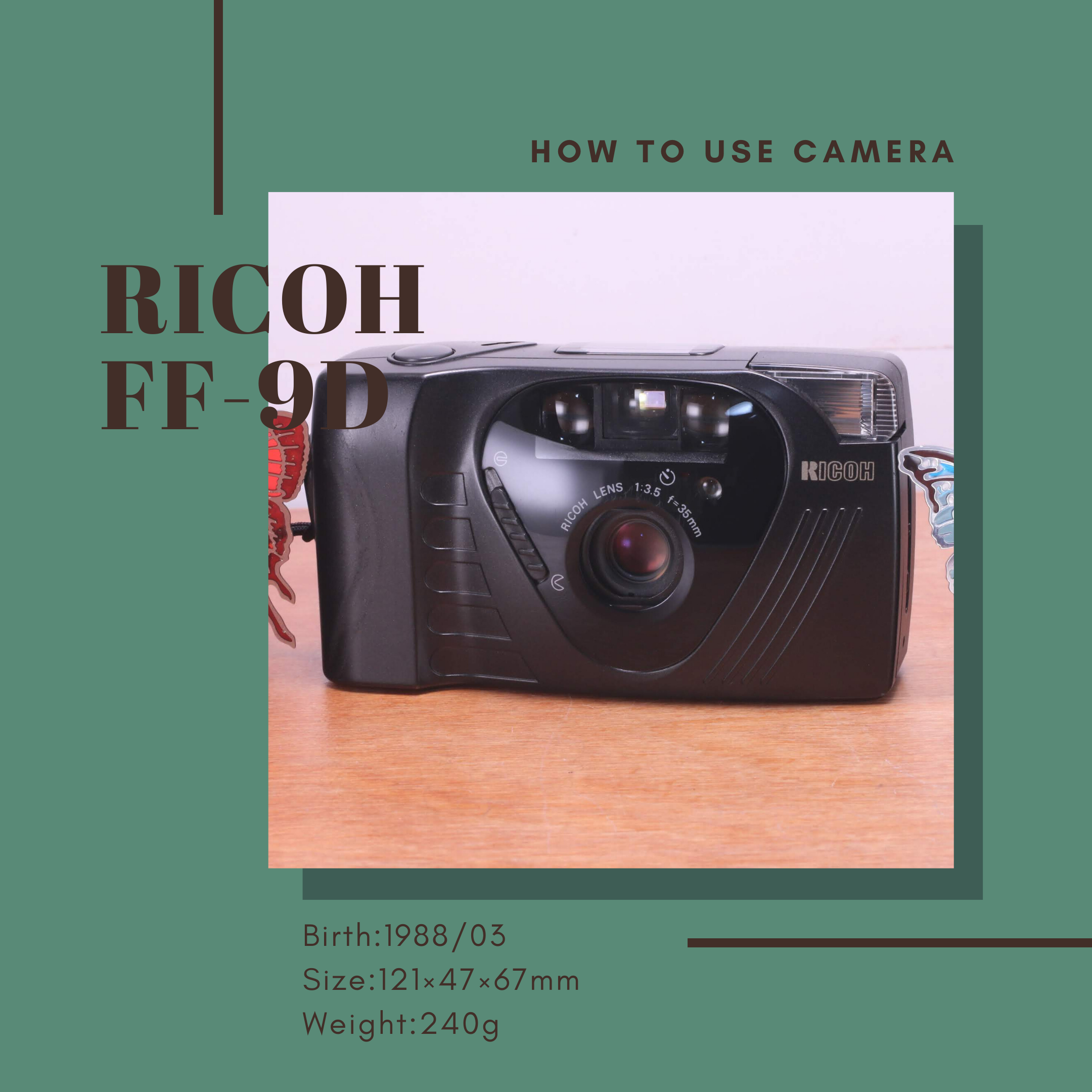 RICOH FF-9D の使い方 | Totte Me Camera