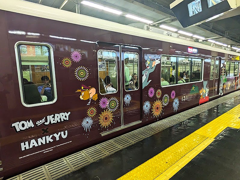 トムとジェリー✕阪急電車コラボ♪ラッピング列車運行(阪急京都線