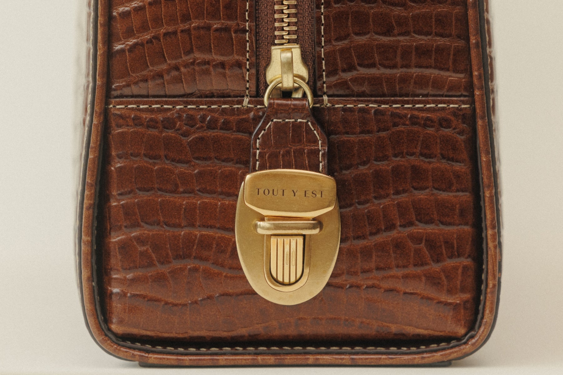 SAC LOQUET SMALL CROCO BROWN – TOUT Y EST JP