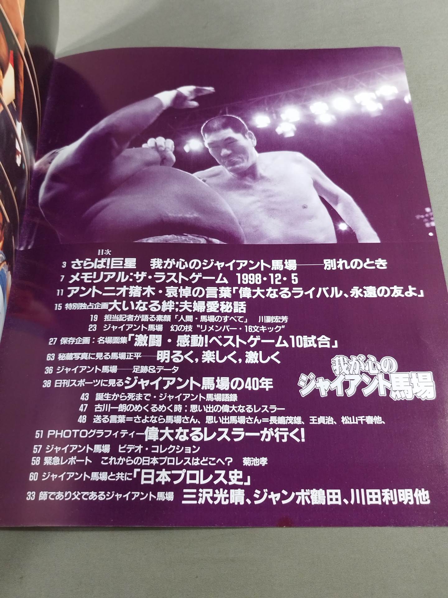 我が心のジャイアント馬場 日刊スポーツグラフ – 闘道館