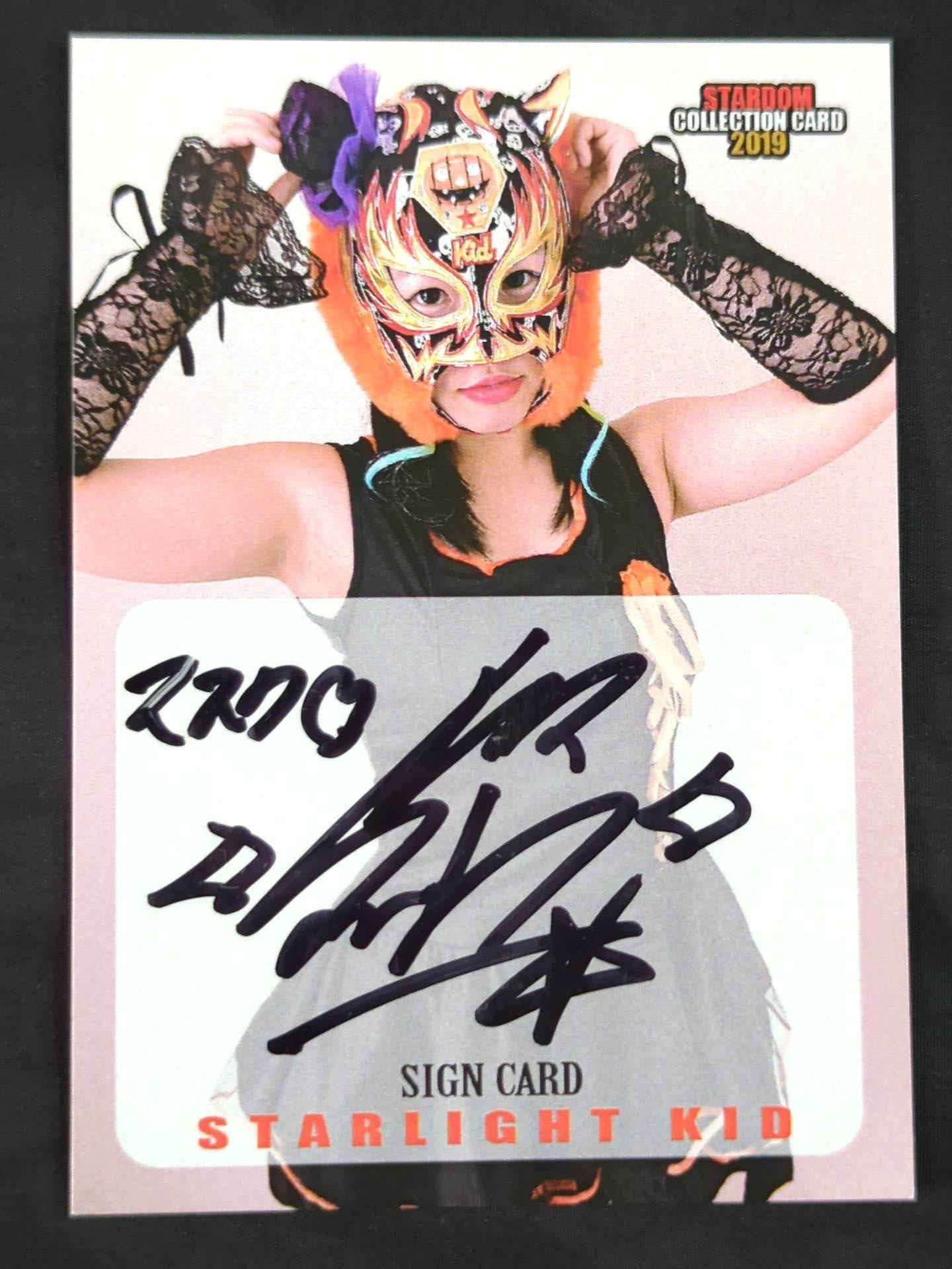 2019 STARDOM COLLECTION CARD スターライト・キッド 公式サインカード