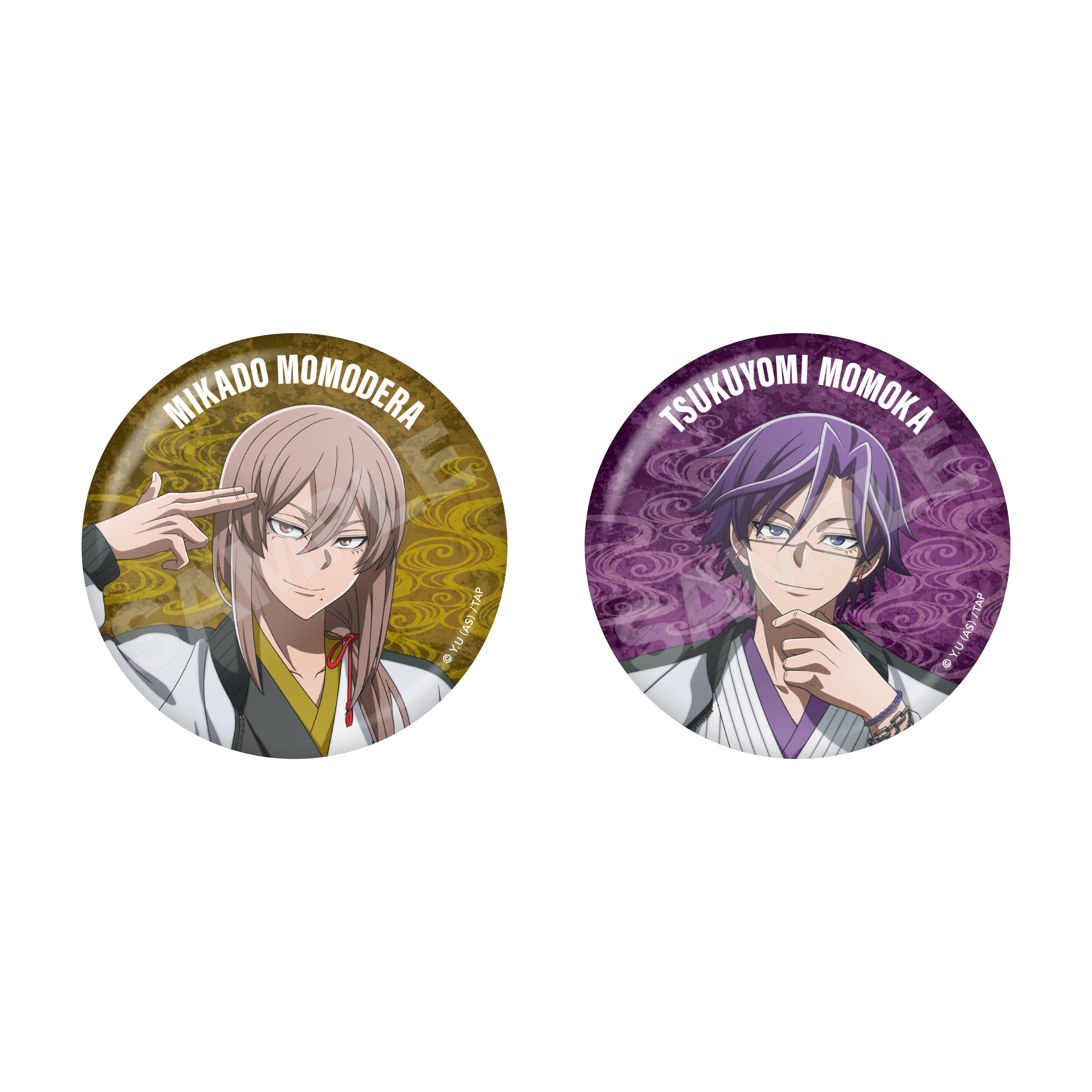 桃源暗鬼】スカジャン×着物ver. メタリック缶バッジ /01 全6種（セット