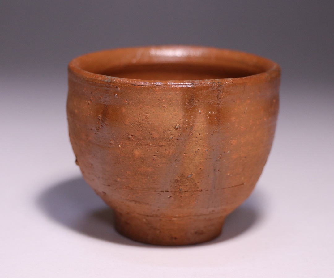 藤原 啓 作 「備前緋襷酒杯」 ～備前焼専門卸小売店 川口陶楽苑～