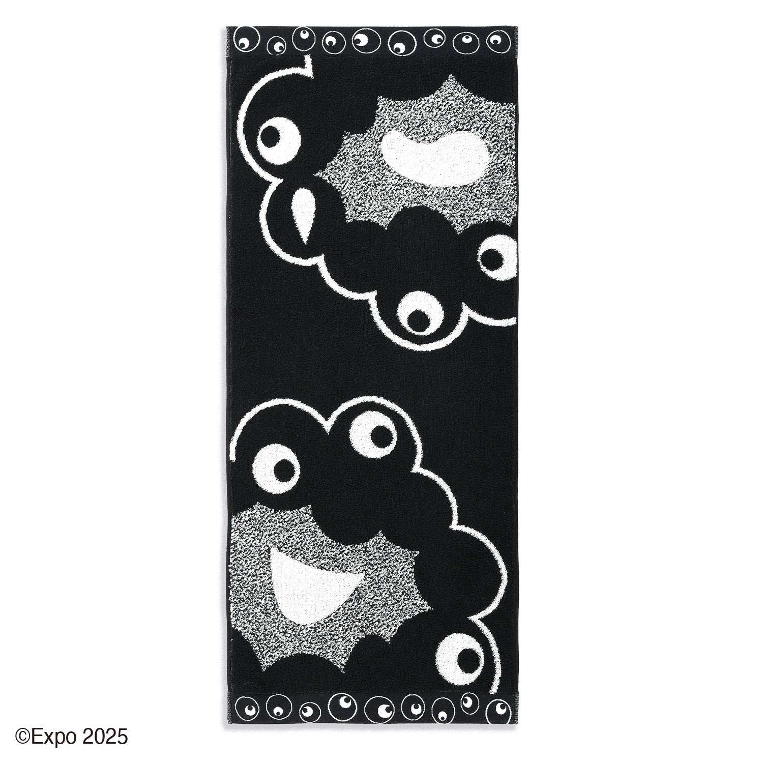 2025大阪・関西万博』モノクロミャクミャク4 フェイスタオル – タオル