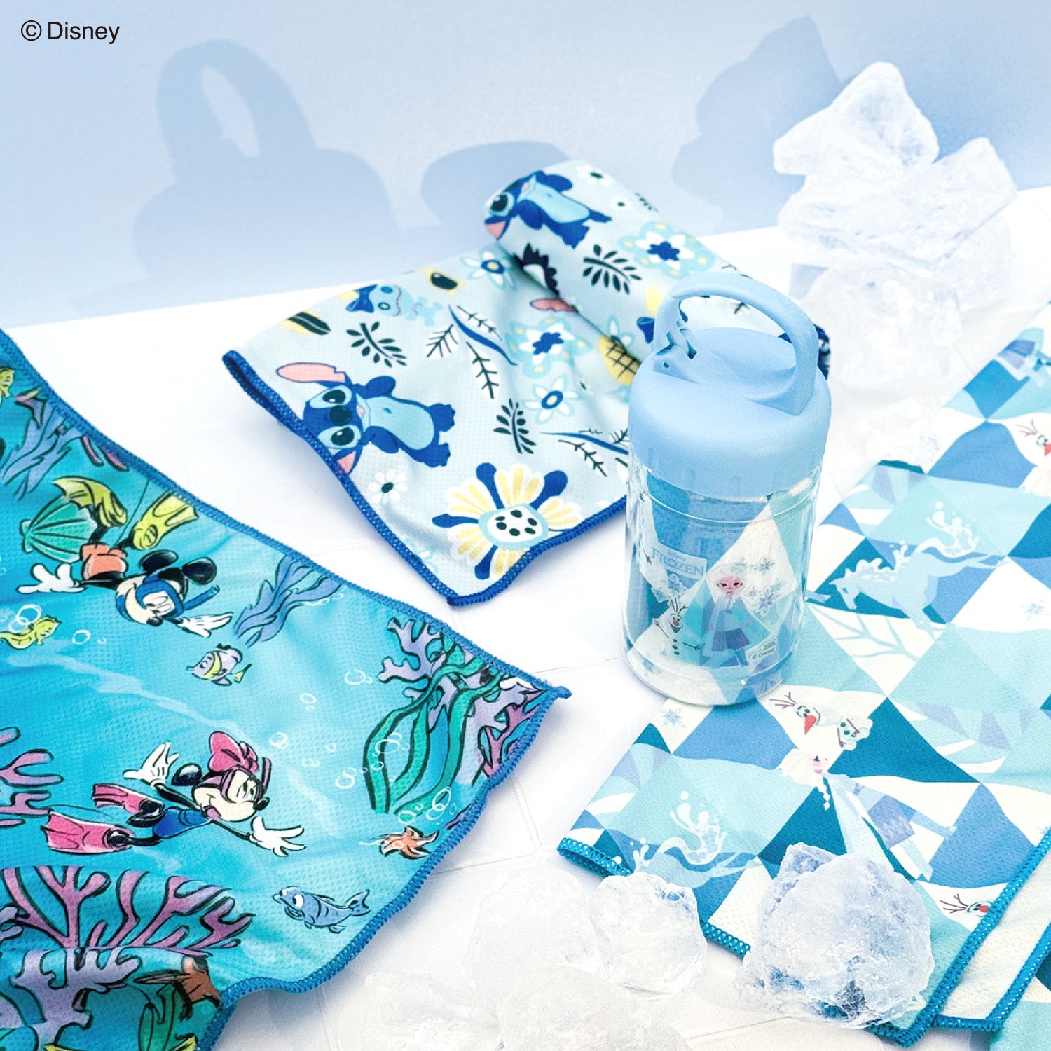 Disney』cool summer ミッキーマウス＆ミニーマウス クールタオル