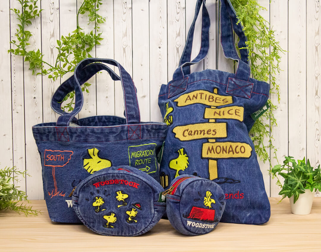 ウッドストック刺繍バッグをご紹介♪ - スヌーピータウンショップ