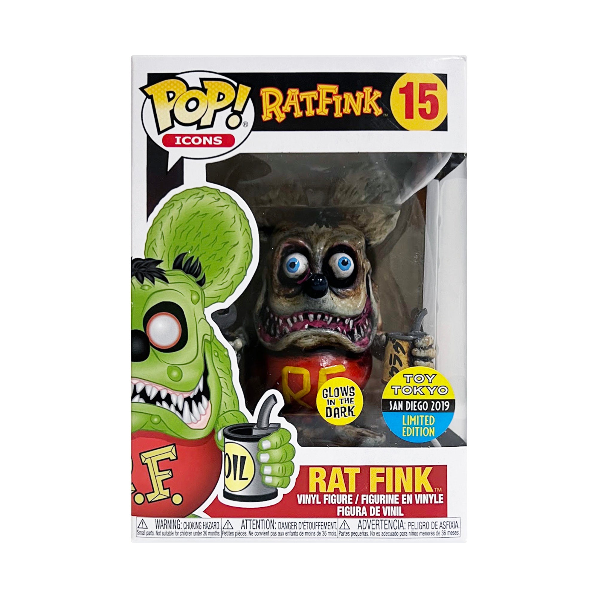 Funko Pop! Icons: Rat Fink 01 Toy Tokyo Exclusive Hand-Painted by