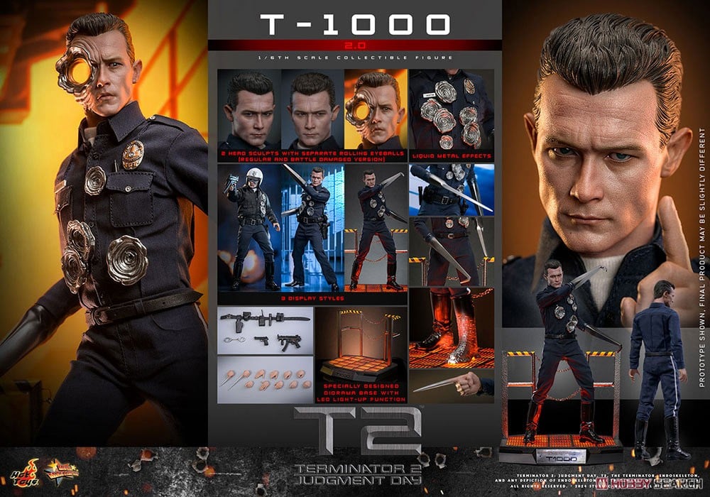 ターミネーター2】ムービーマスターピース『T-1000（2.0版）』1/6 可動