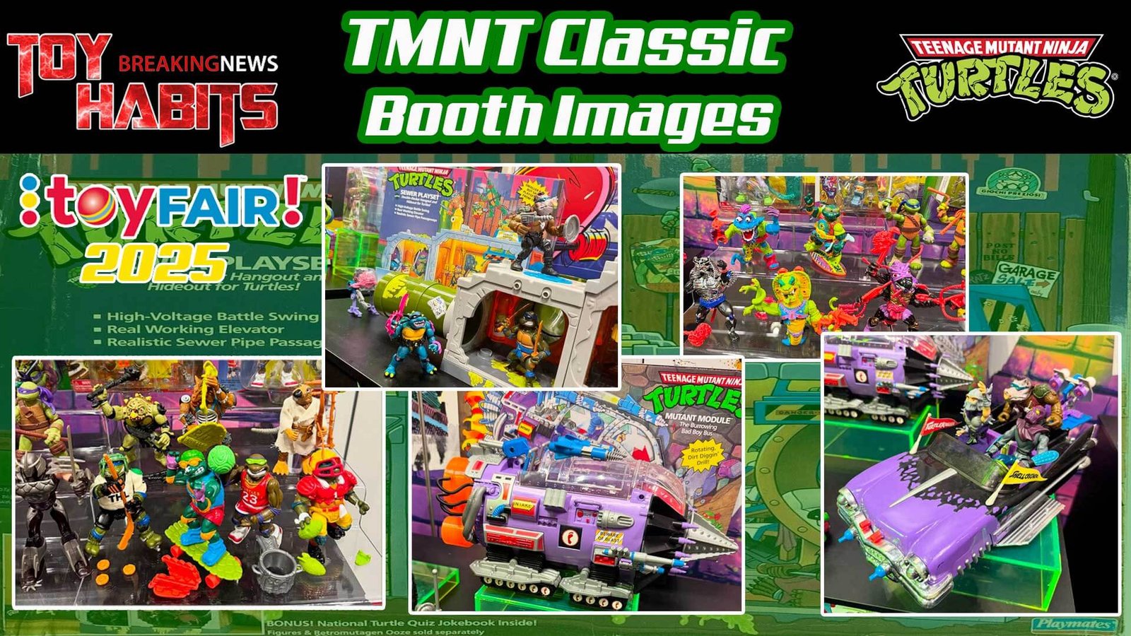 Playmates TMNT Classics New York Toy Fair 2025 Booth Images