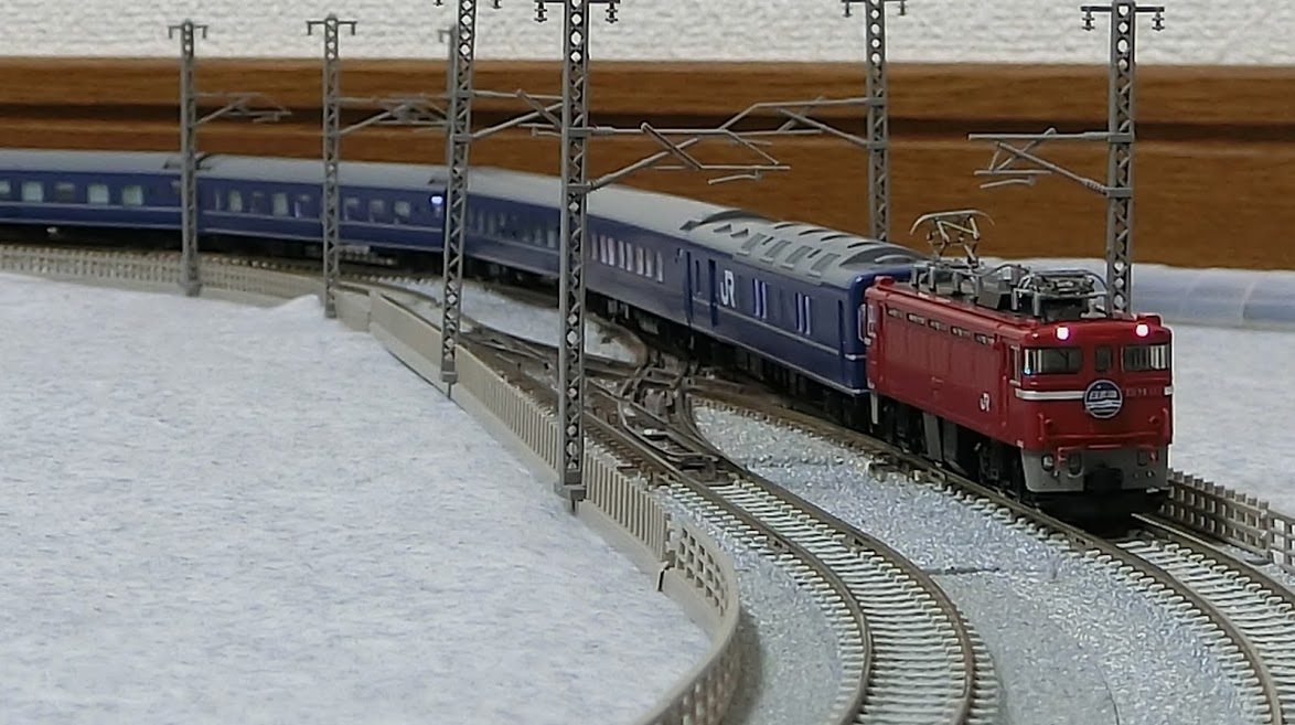 Nゲージ 1864 真冬を連想する・・・ 寝台特急 日本海 | 豊四季車両基地