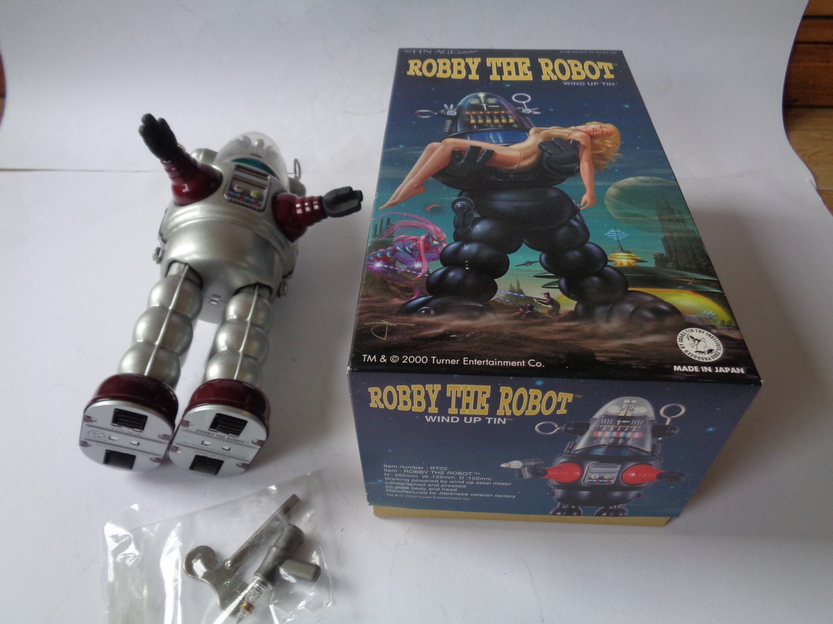 Osaka Tin Toy Robby The Robot with Box (wind-up) - Toy Paradise