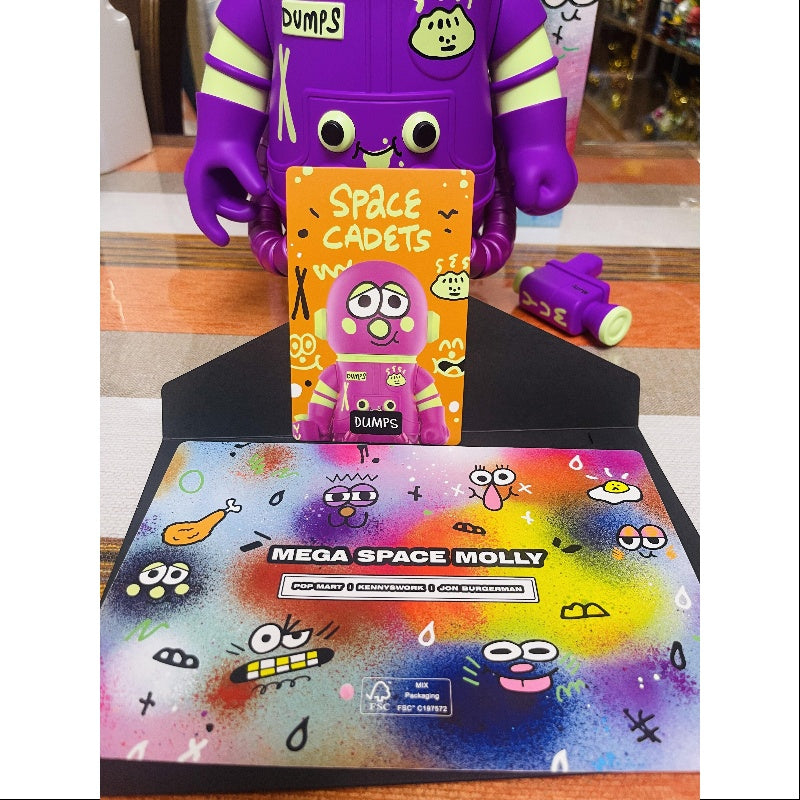 MEGA SPACE MOLLY 400% Jon Burgerman Space Cadets Series DUMPS 2025