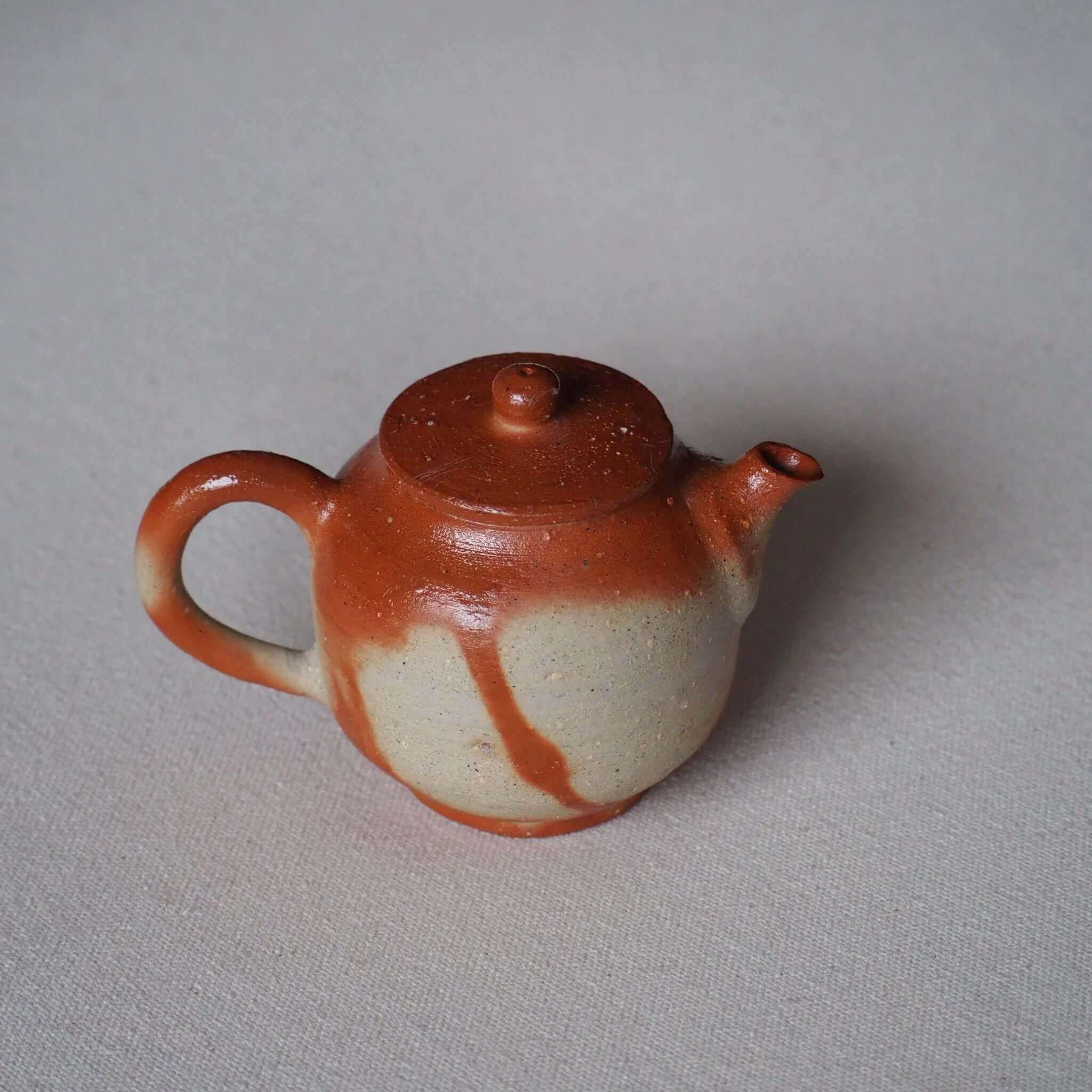 備前焼 細川敬弘作 火襷急須 [東山堂煎茶器店 オンラインショップ