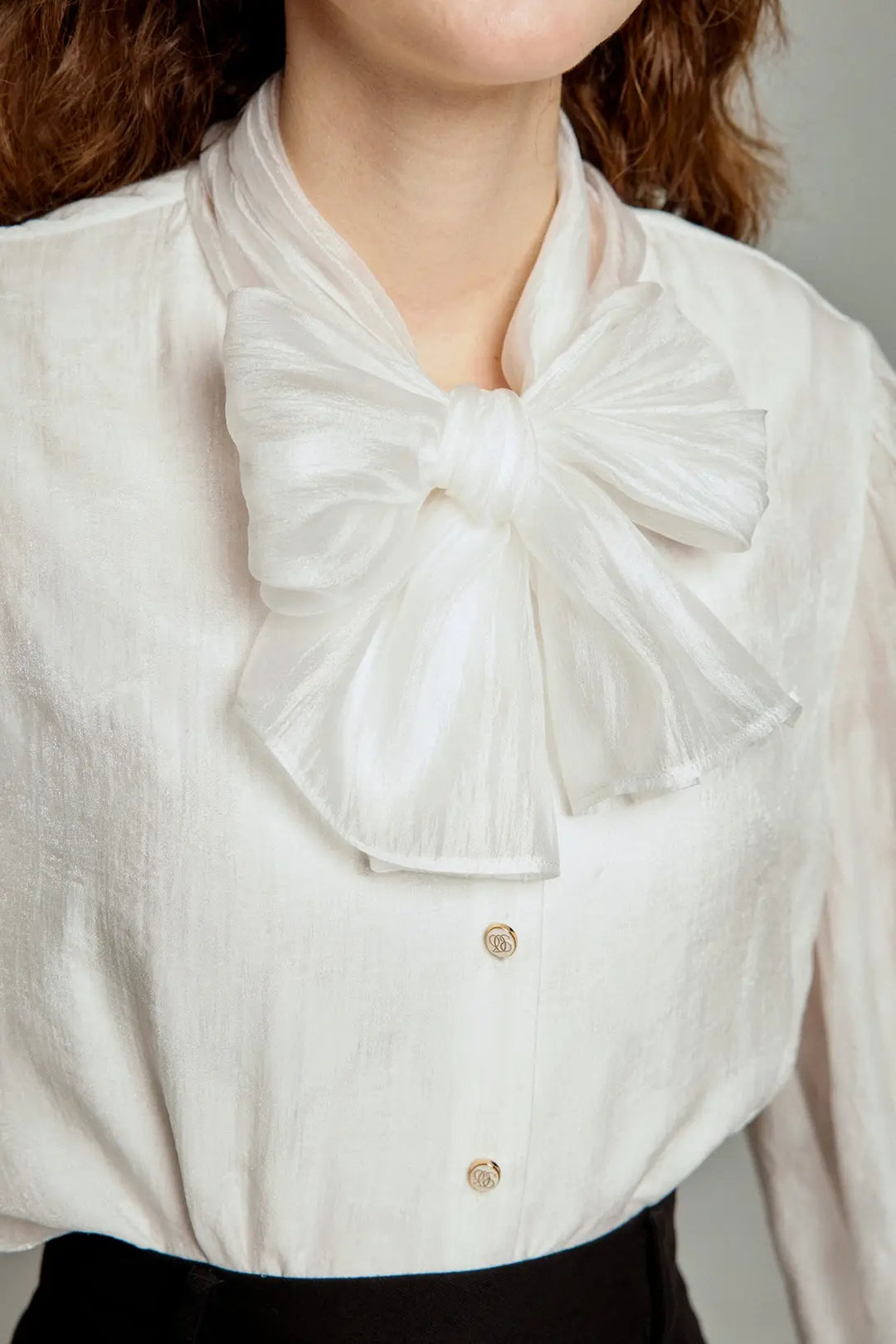 伝説の秘宝》リボンブラウス-White – Tnewties