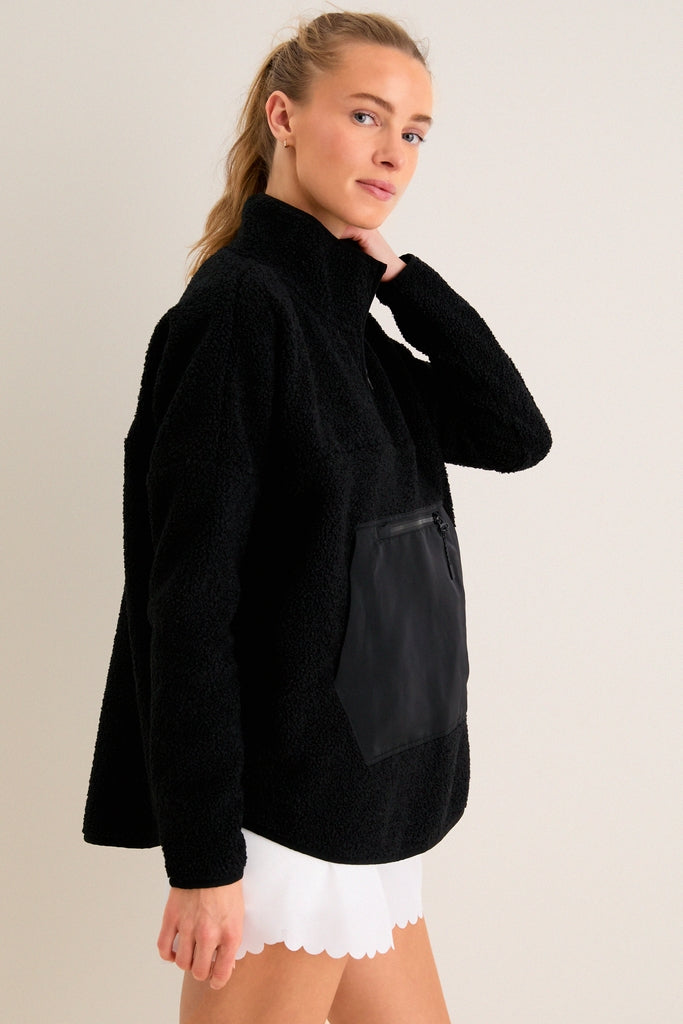 Black Fleece Cady Quarter Zip | Tnuck Sport