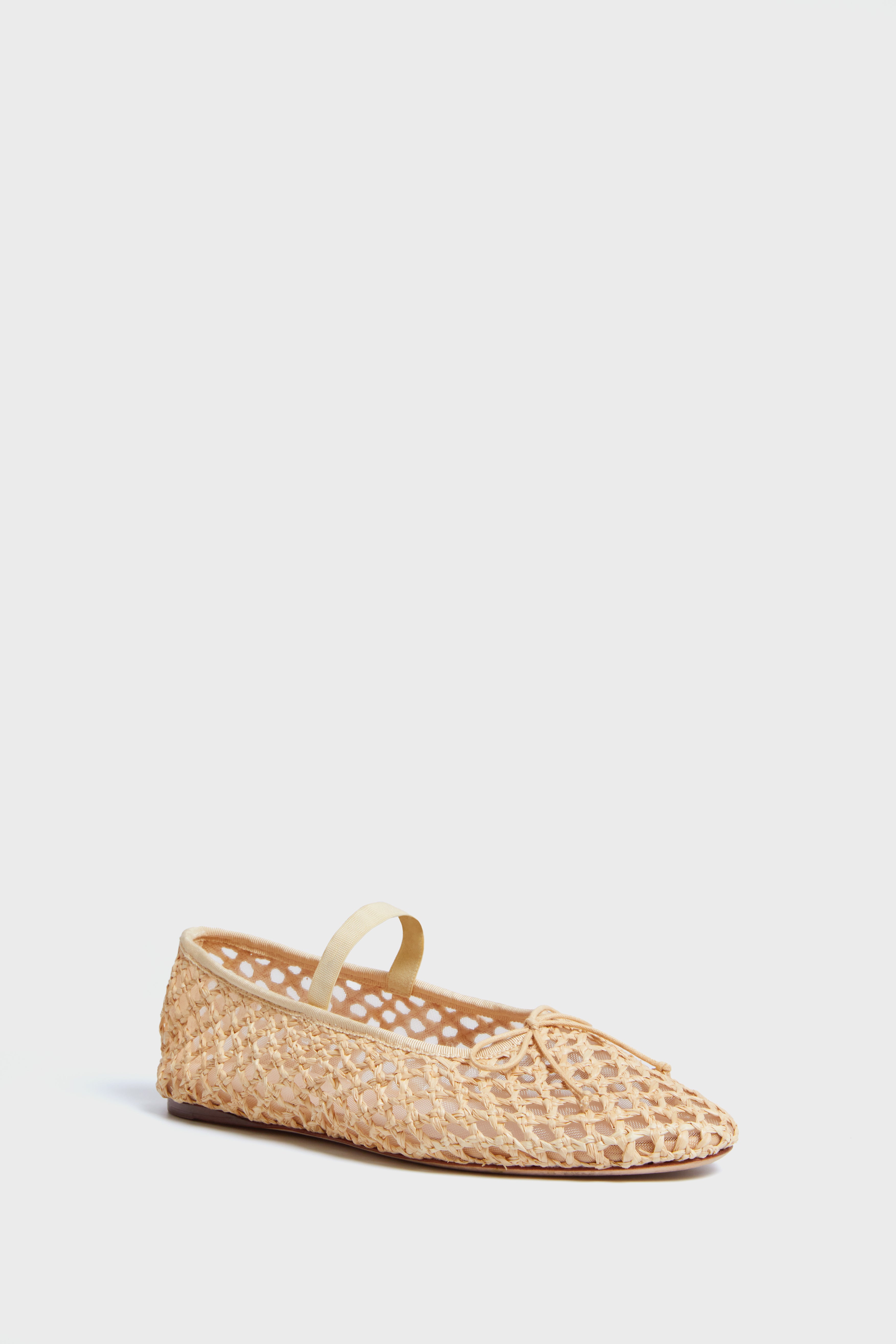 Natural Crochet Raffia Leonie Flats | Loeffler Randall