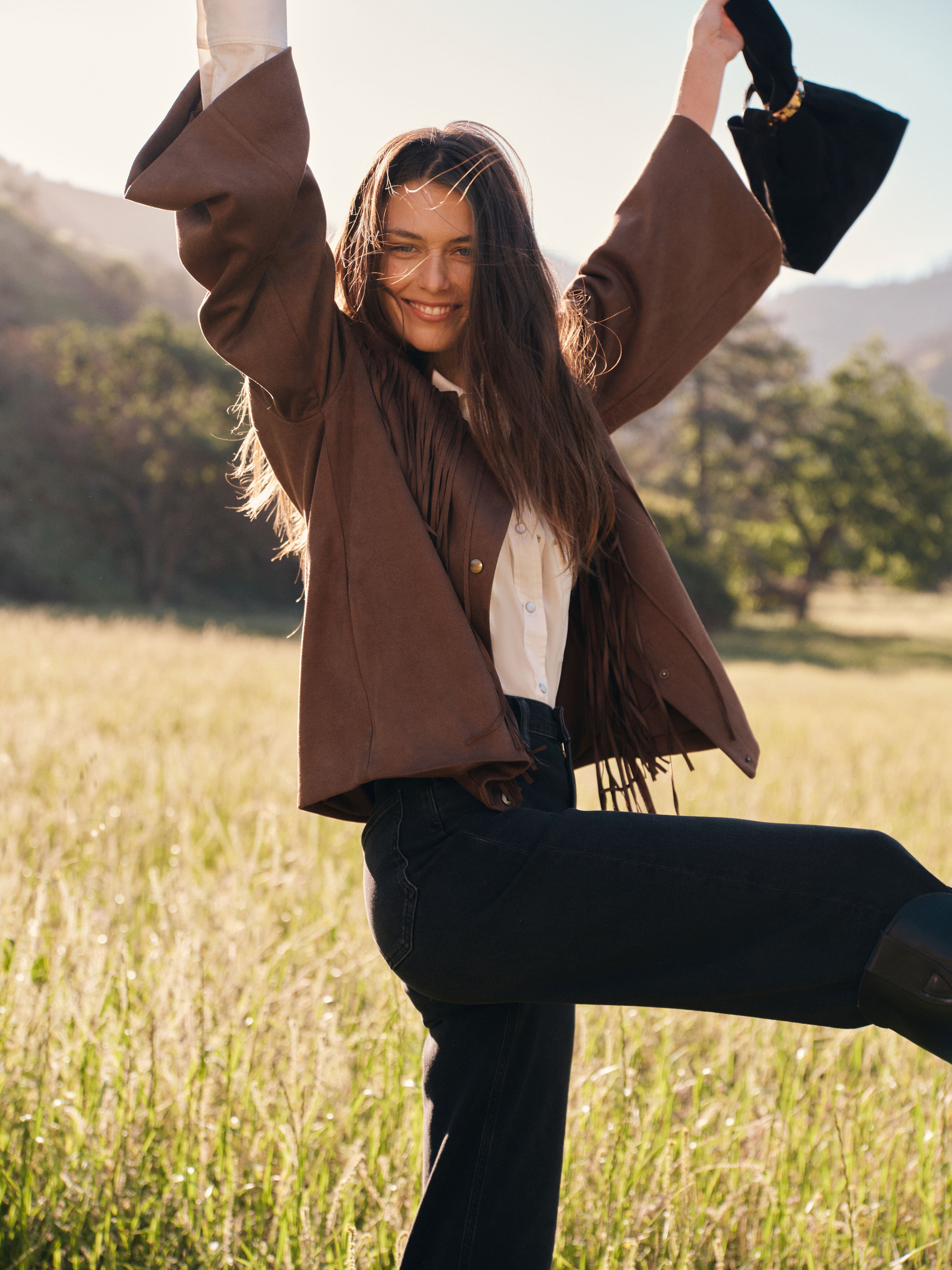 Black Suede Veronica Beard Swing Bag | Veronica Beard
