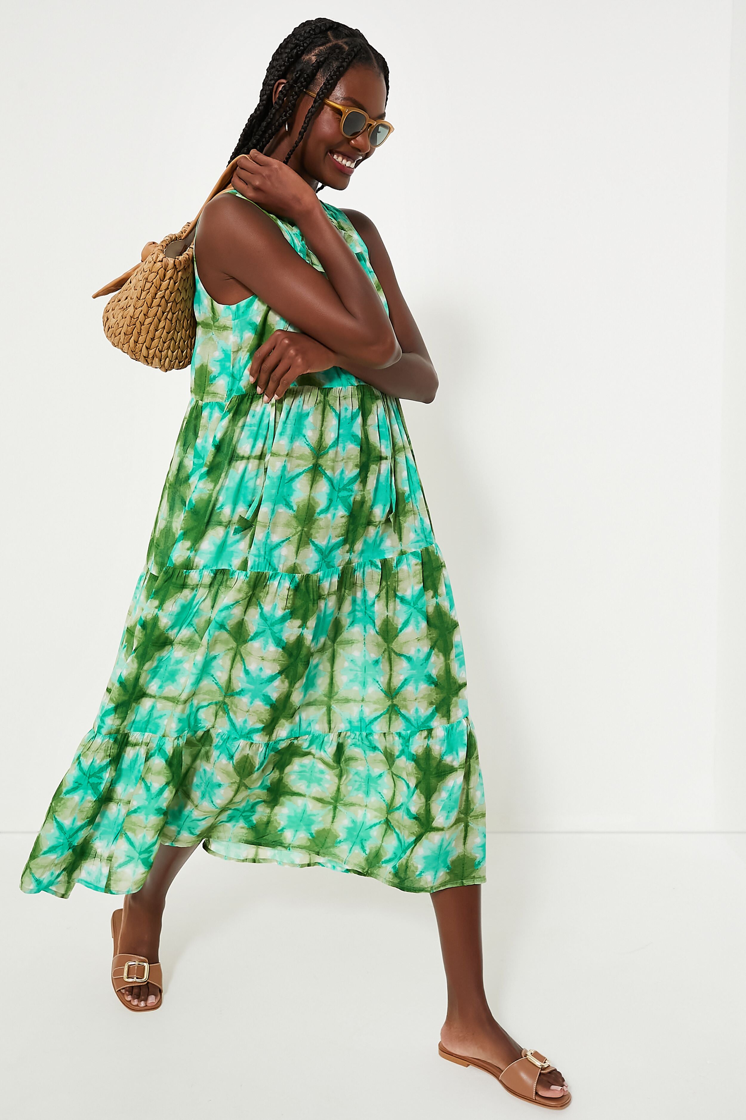 Seafoam Medallion Salty Paloma Caftan | Tnuck Beach