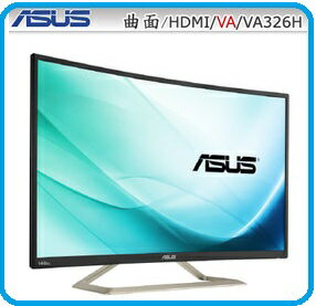 ASUS VA326H 32型VA曲面低藍光.不閃屏電競螢幕| 賣電腦直營店| 樂天