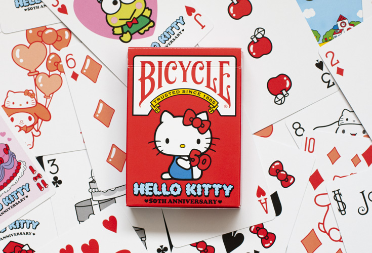楽天市場】【トランプ】BICYCLE HELLO KITTY 50TH ANNIVERSARY