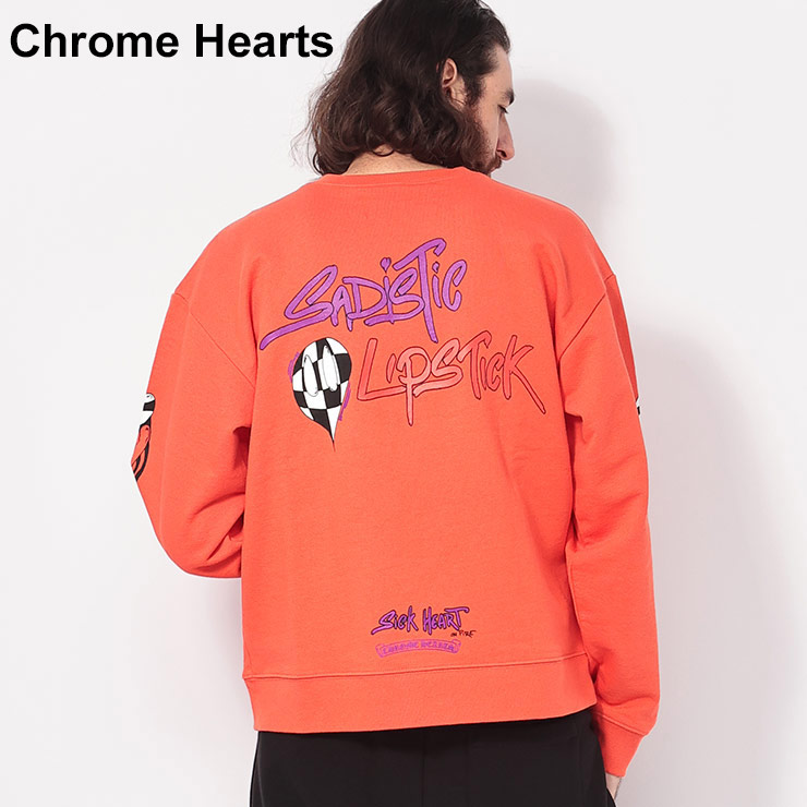 楽天市場】クロムハーツ Chrome Heats バックプリント クルーネック