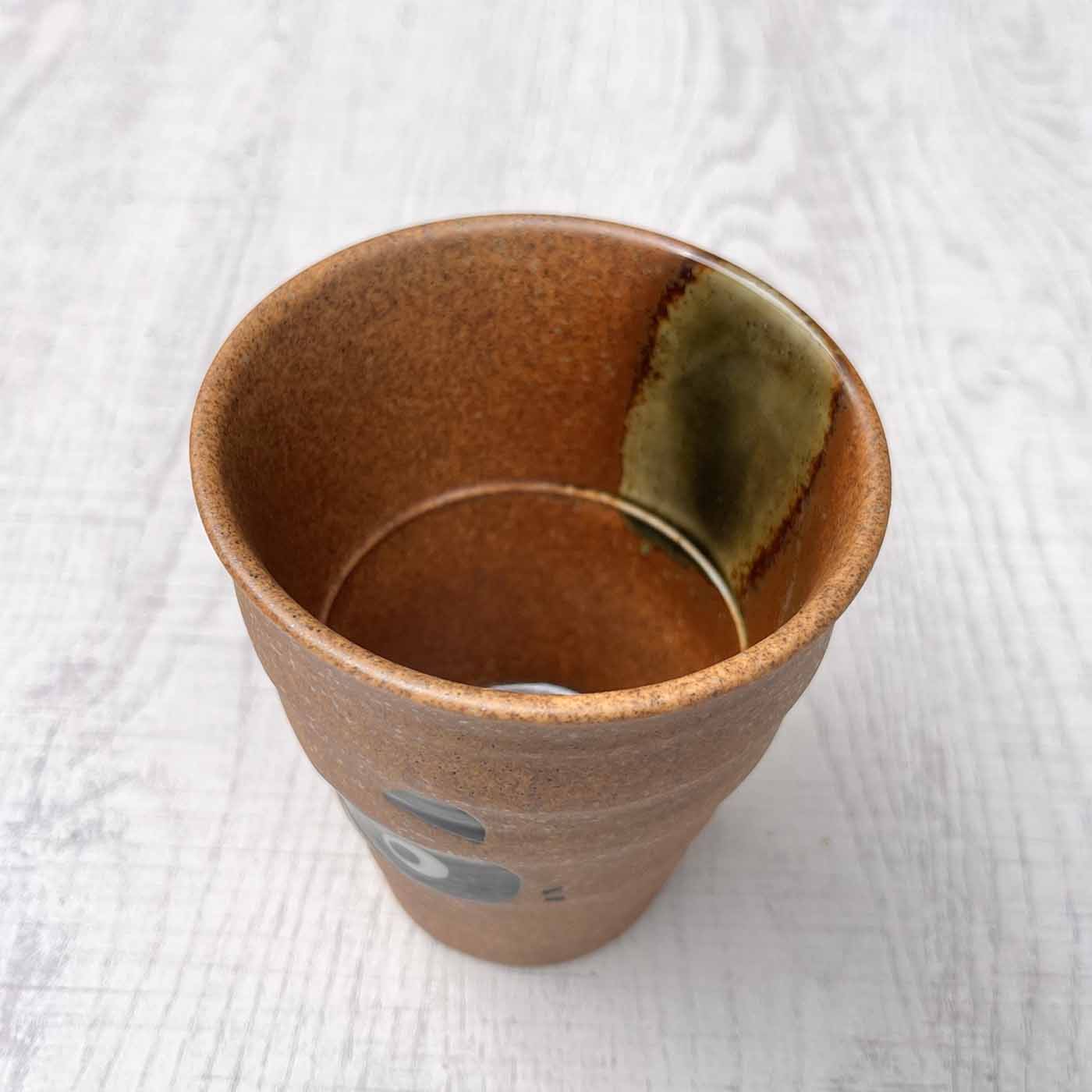 楽天市場】たぬきフリーカップ 320ml ブラウン ビアカップ タンブラー